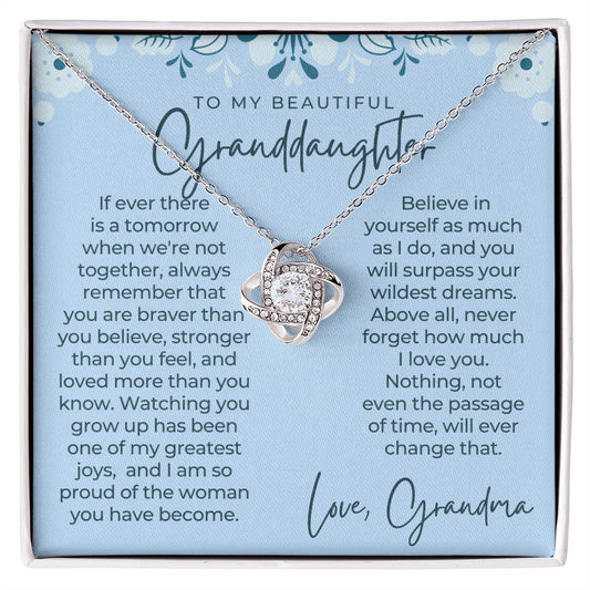 Granddaughter Gift | Believe Necklace 0547T12