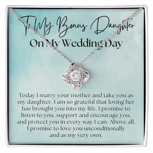 Stepdaughter Wedding Gift | Promise Necklace 0550T11