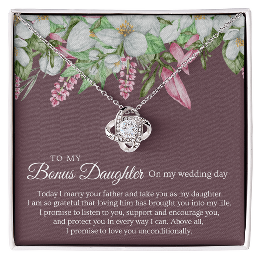 Stepdaughter Wedding Gift | Promise Necklace 0551T3