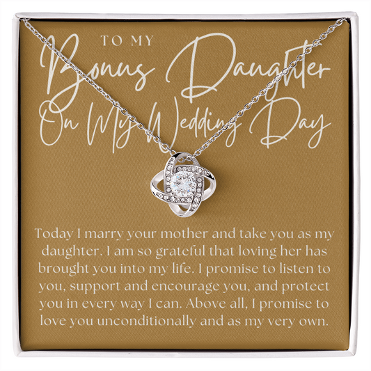 Stepdaughter Wedding Gift | Promise Necklace 0550T7