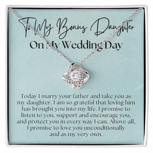 Stepdaughter Wedding Gift | Promise Necklace 0551T10