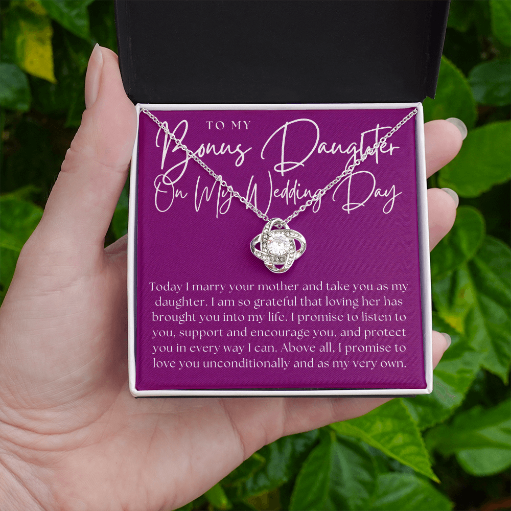 Stepdaughter Wedding Gift  | Promise Necklace 0550T8