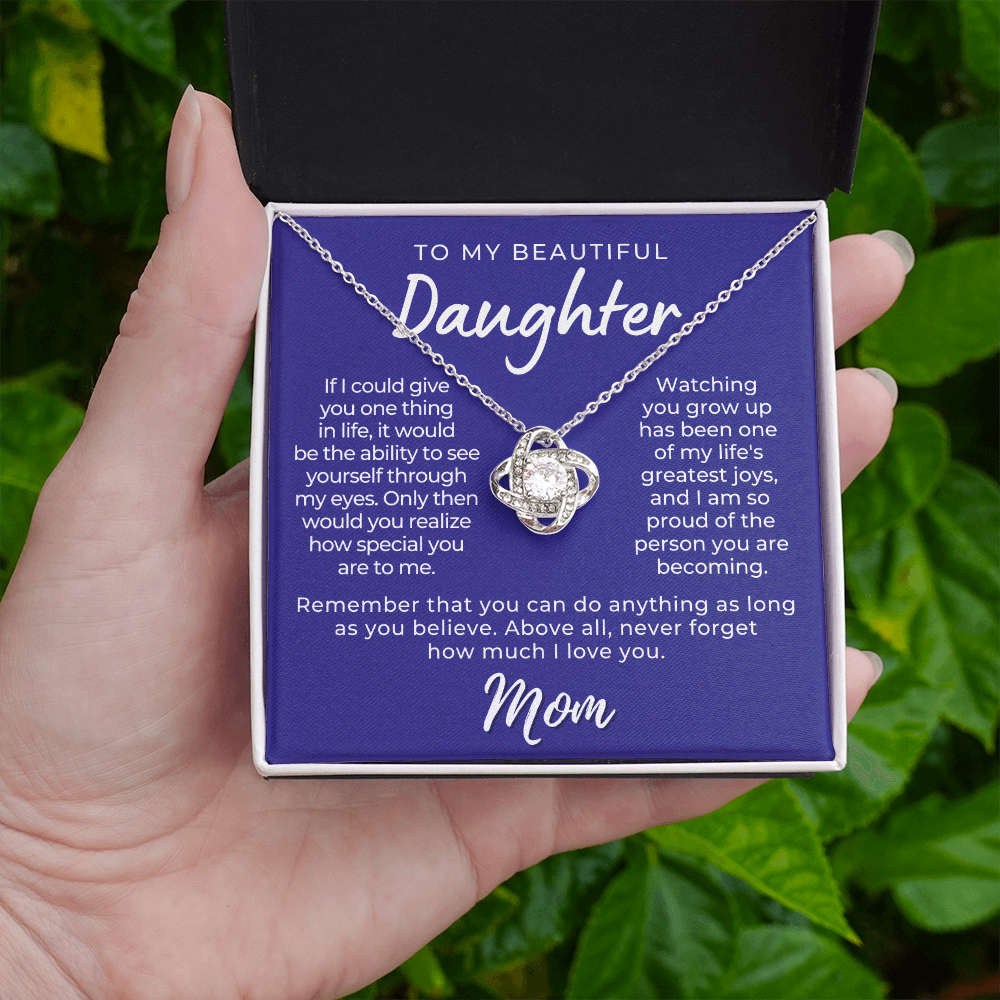 Daughter Gift From Mom | Believe Necklace 0576T10