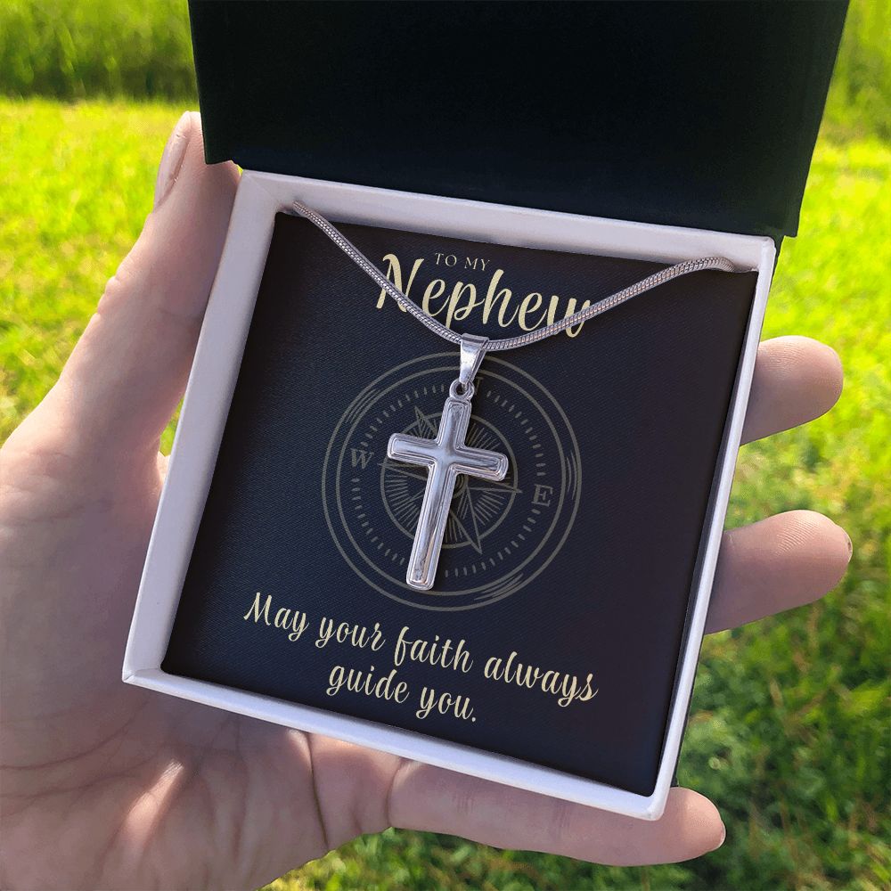 Confirmation Gift For Boy | Faith Cross Necklace 0796SSCN