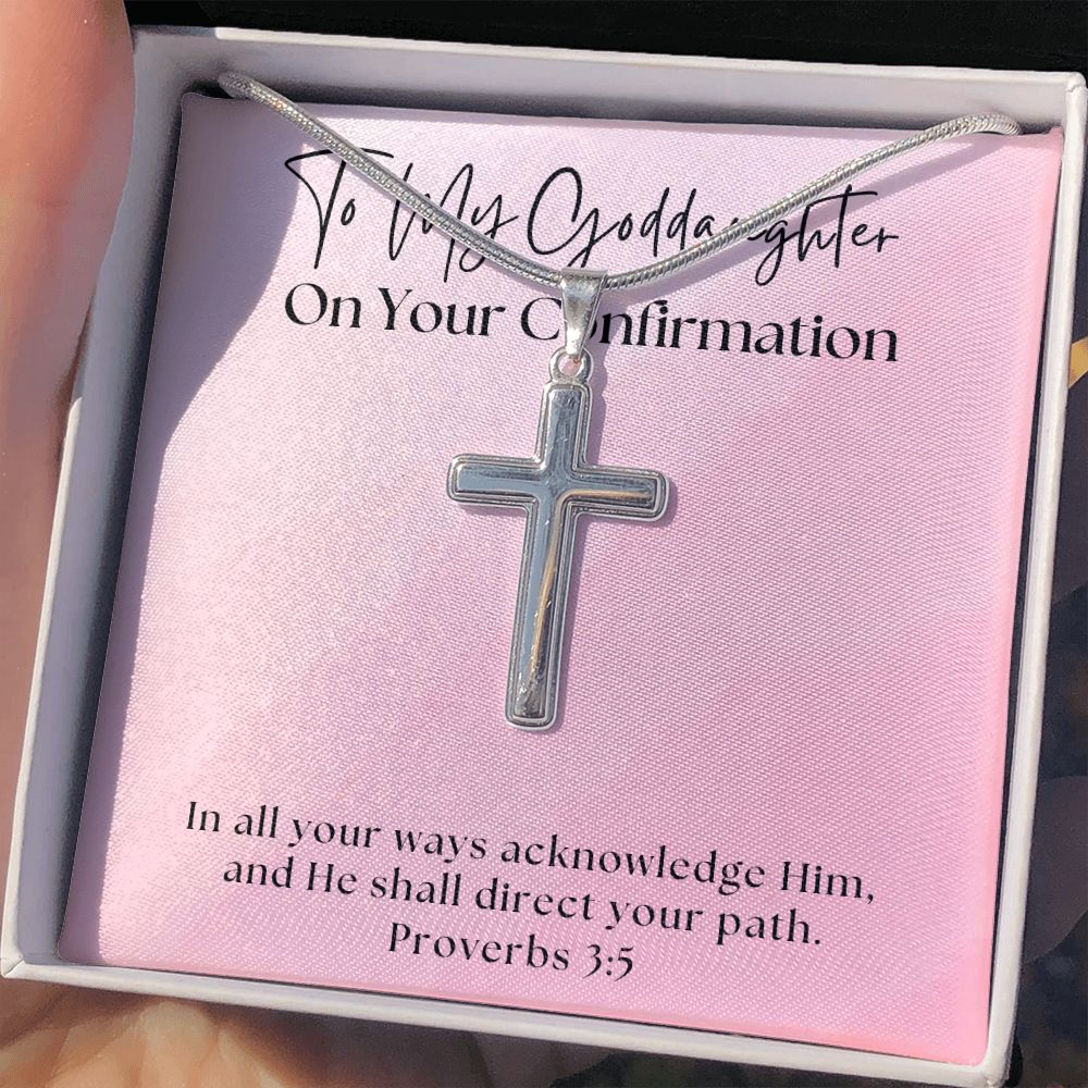 Confirmation Gift For Girl | Your Path Cross Necklace 0818SSCN