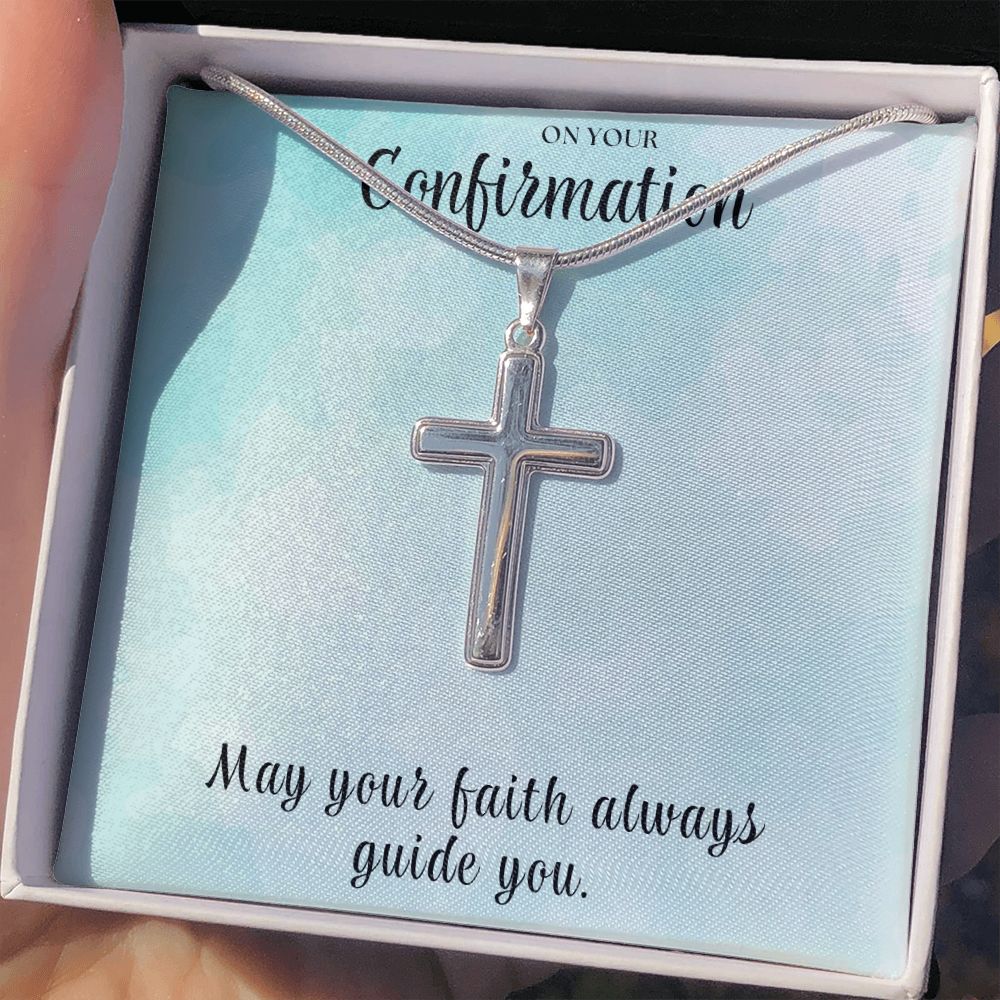 Christian Gift For Her | Faith Cross Necklace 0808SSCN