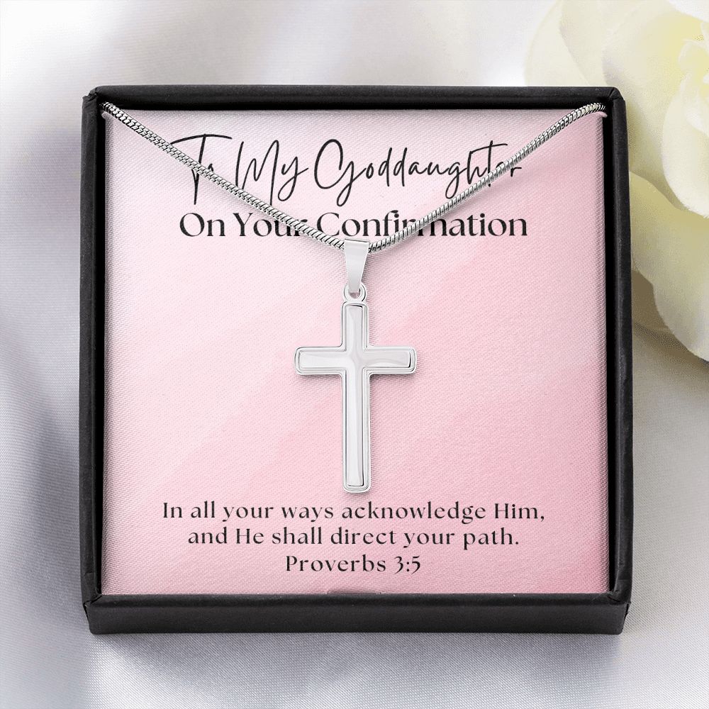 Confirmation Gift For Girl | Your Path Cross Necklace 0818SSCN