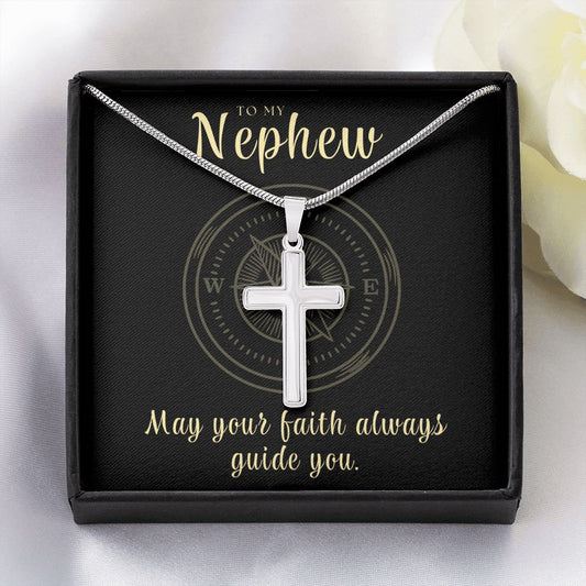 Confirmation Gift For Boy | Faith Cross Necklace 0796SSCN