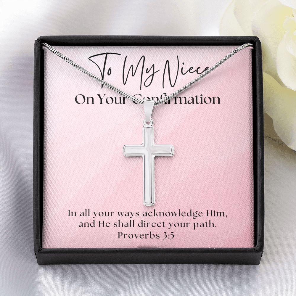 Confirmation Gift For Girl | Your Path Cross Necklace 0819SSCN