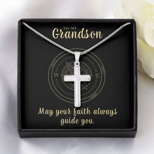 Confirmation Gift For Boy | Faith Cross Necklace 0794SSCN