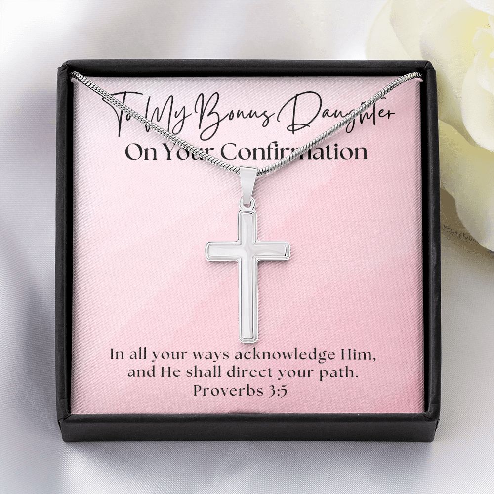 Confirmation Gift For Girl | Your Path Cross Necklace 0816SSCN