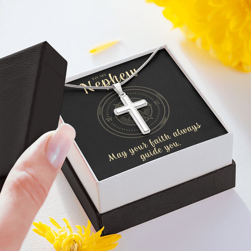 Confirmation Gift For Boy | Faith Cross Necklace 0796SSCN