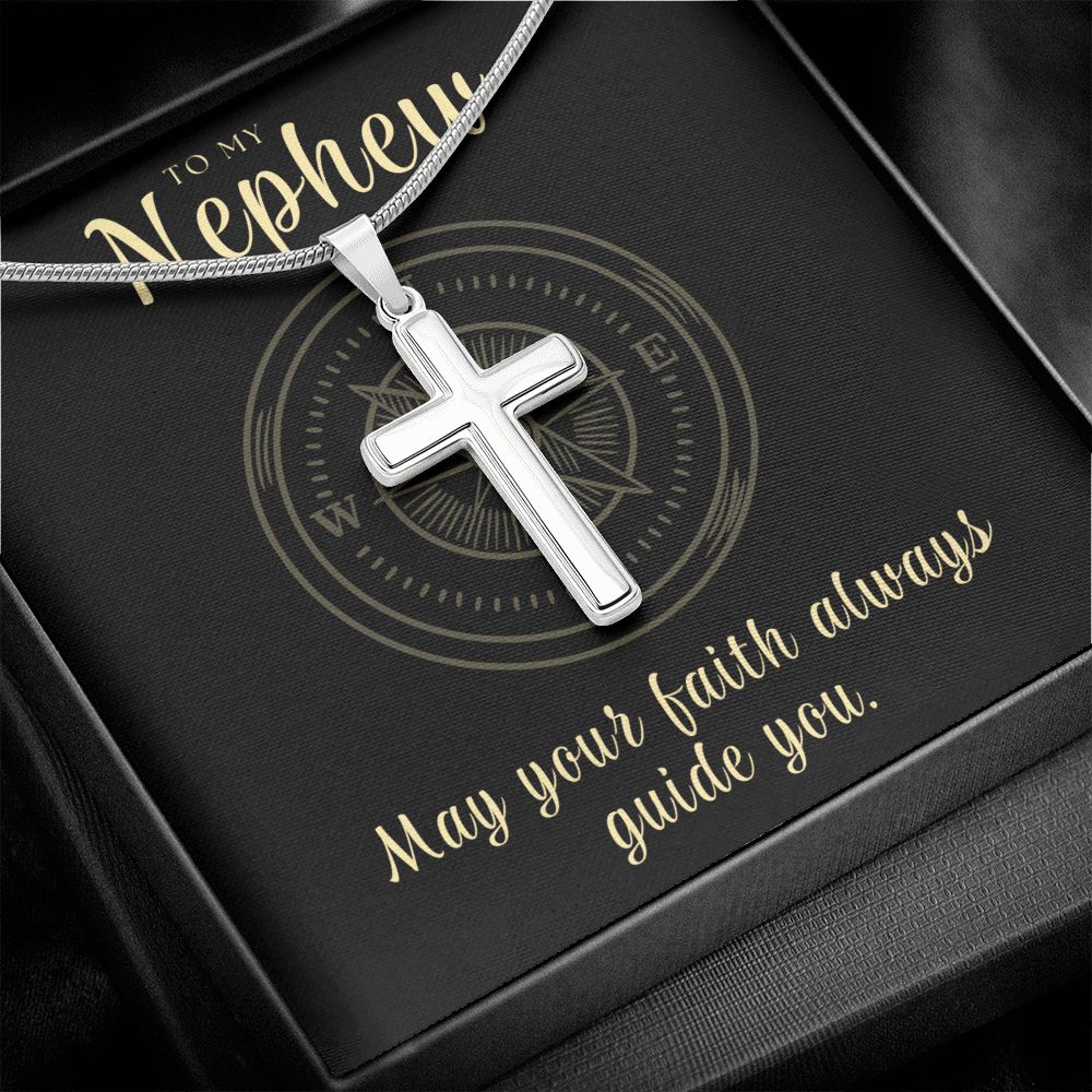 Confirmation Gift For Boy | Faith Cross Necklace 0796SSCN