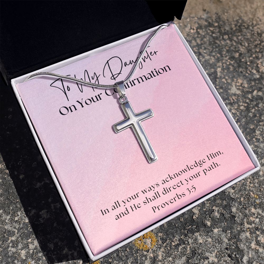 Confirmation Gift For Girl | Your Path Cross Necklace 0815SSCN