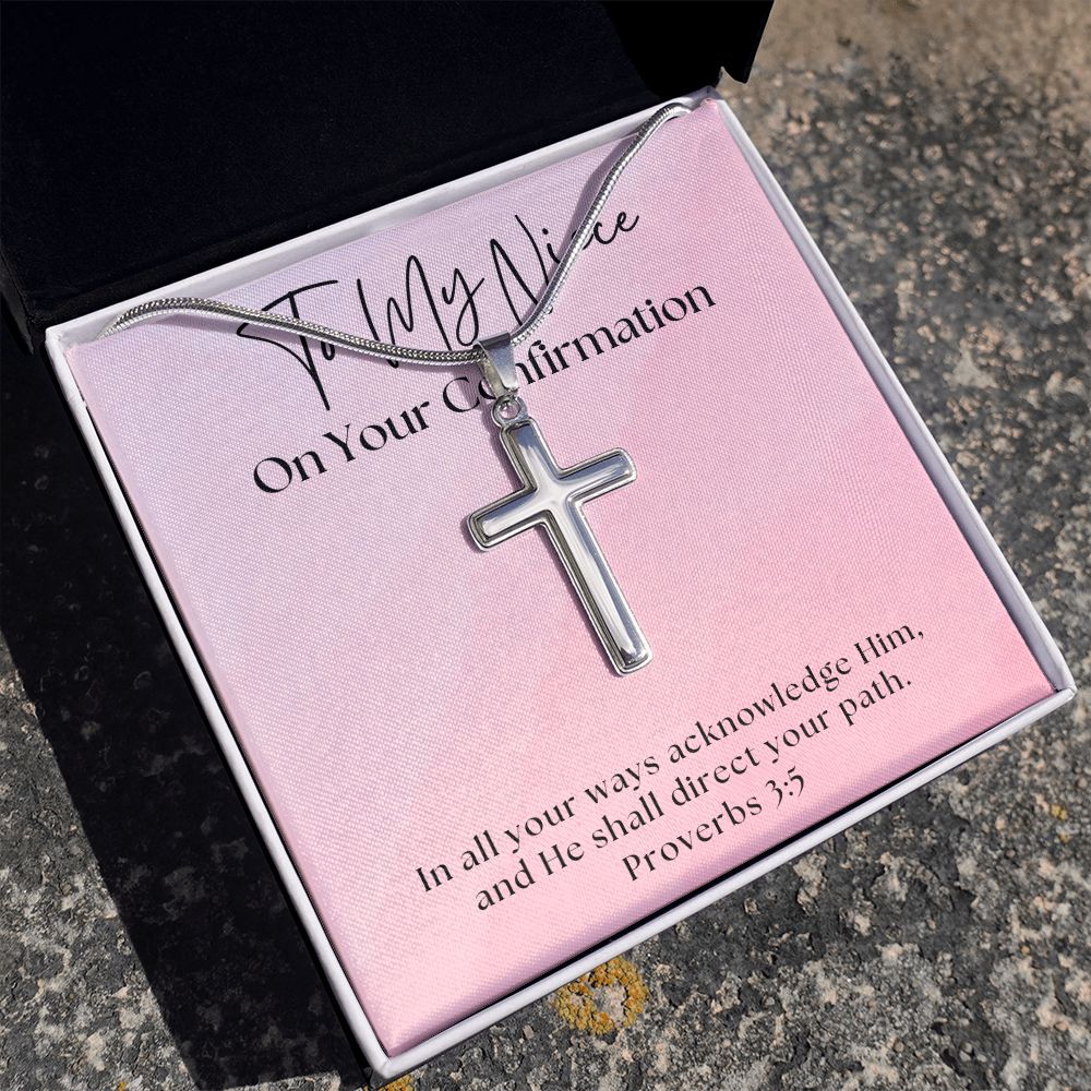 Confirmation Gift For Girl | Your Path Cross Necklace 0819SSCN