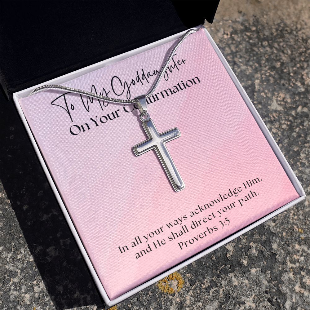 Confirmation Gift For Girl | Your Path Cross Necklace 0818SSCN