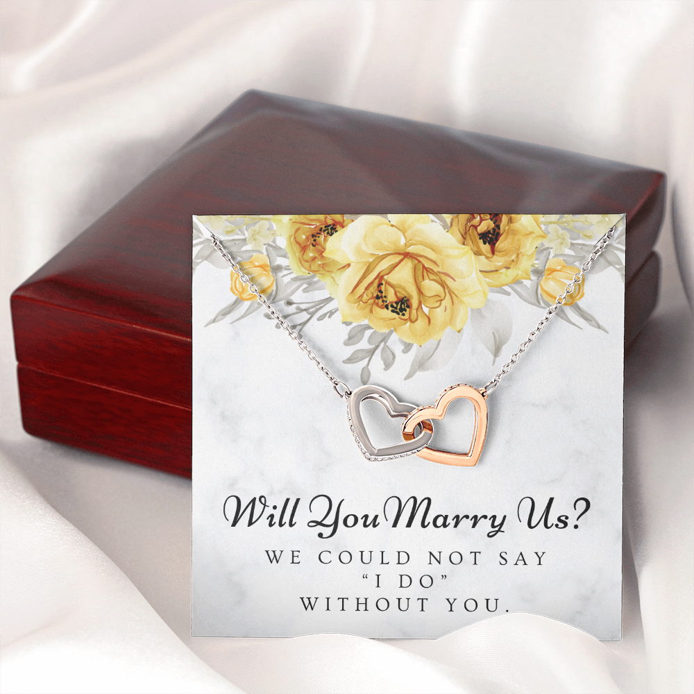 Officiant Proposal Gift | Marry Us Necklace 0589T1