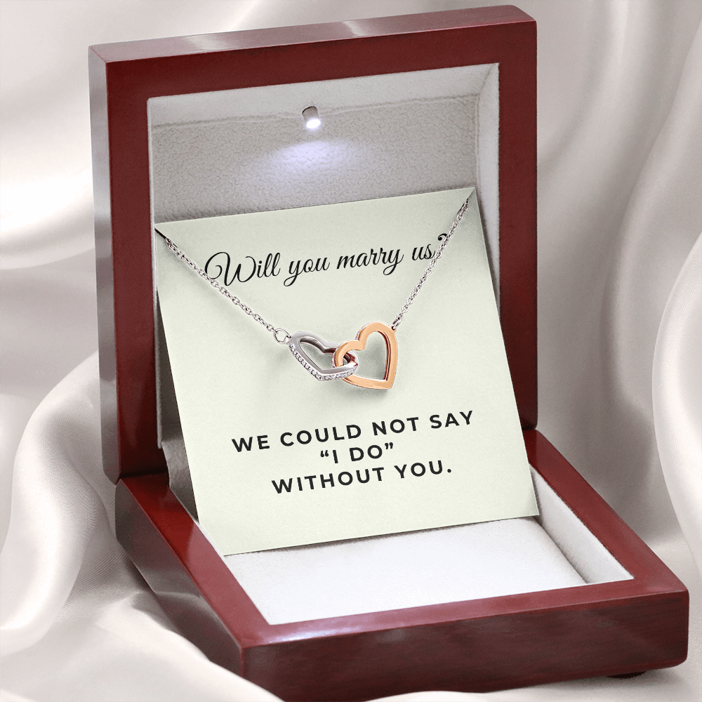 Officiant Proposal Gift | Marry Us Necklace 0589T7