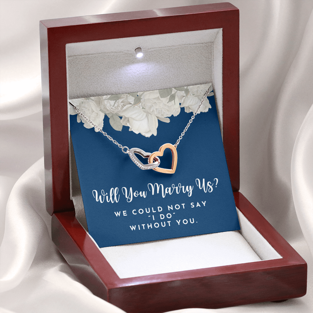 Officiant Proposal Gift | Marry Us Necklace 0589T3