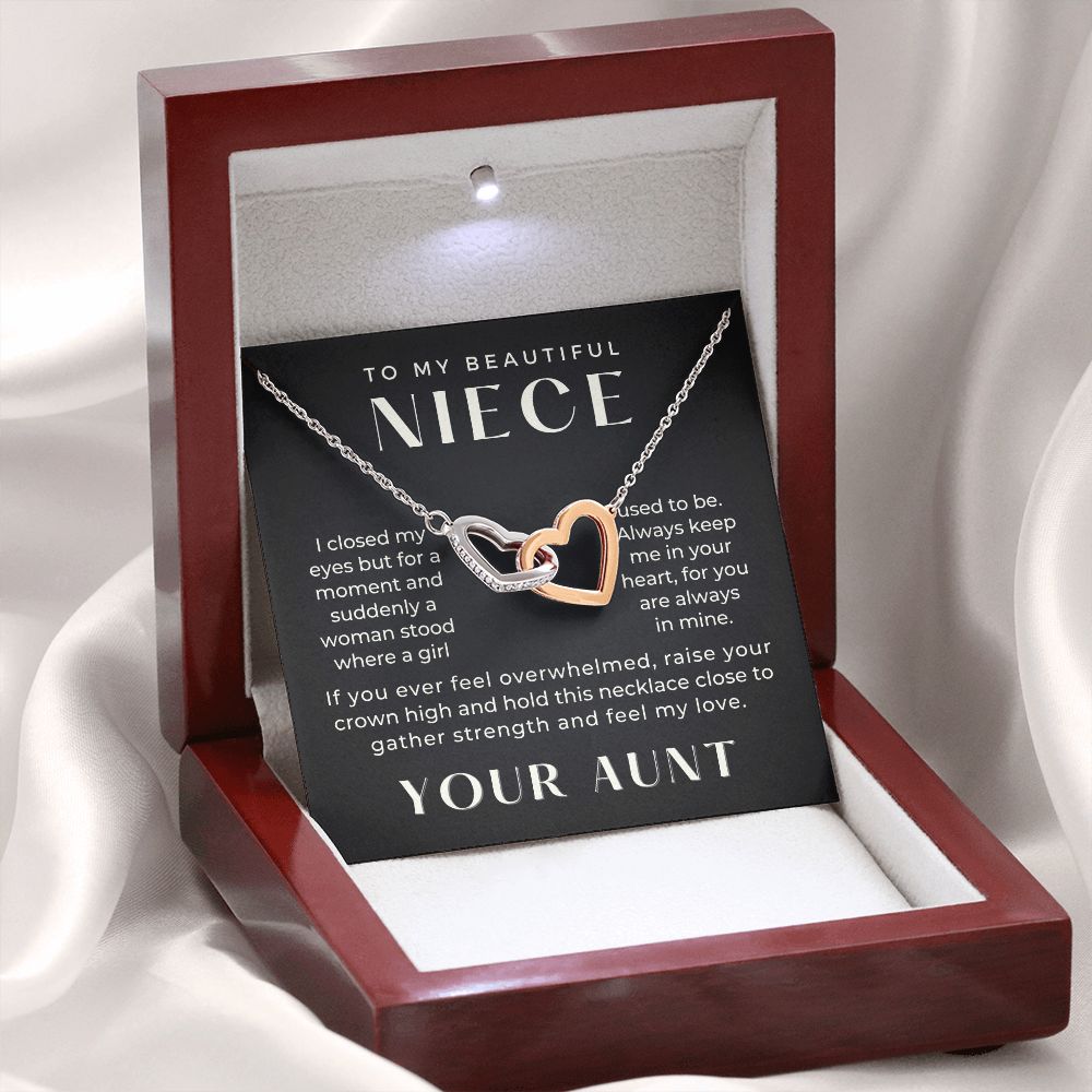 Niece Gift From Aunt | In My Heart Necklace 0632T8