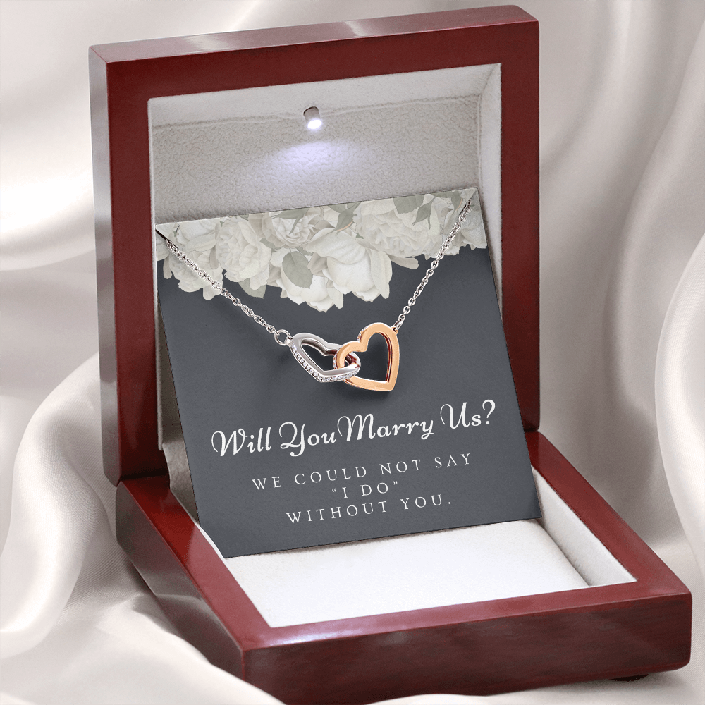 Officiant Proposal Gift | Marry Us Necklace 0589T2