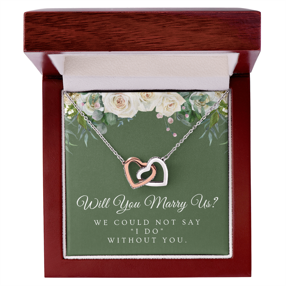 Officiant Proposal Gift | Marry Us Necklace 0589T4