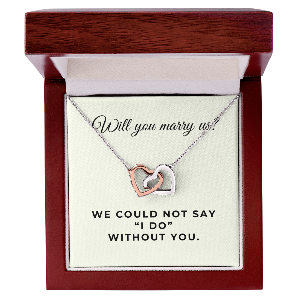 Officiant Proposal Gift | Marry Us Necklace 0589T7