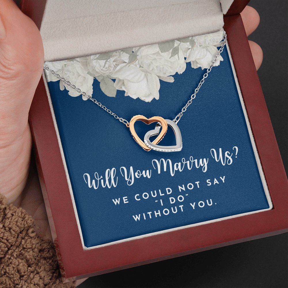 Officiant Proposal Gift | Marry Us Necklace 0589T3