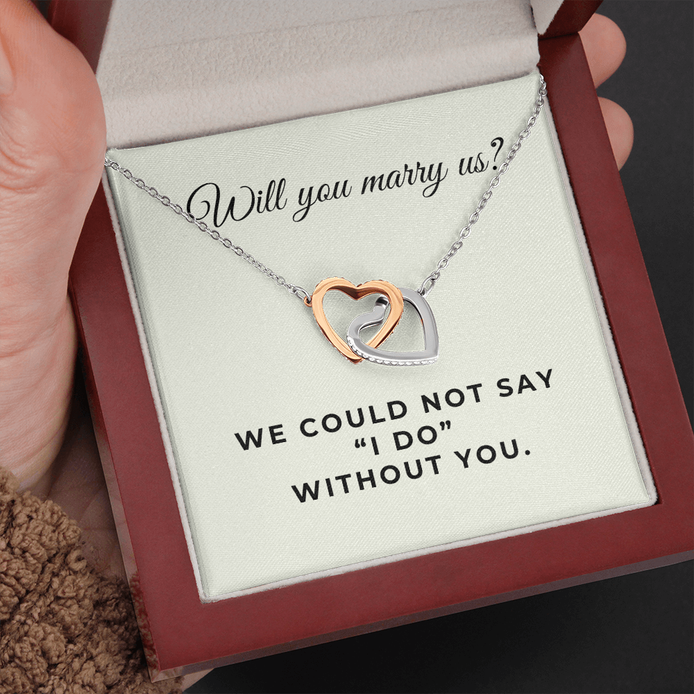 Officiant Proposal Gift | Marry Us Necklace 0589T7