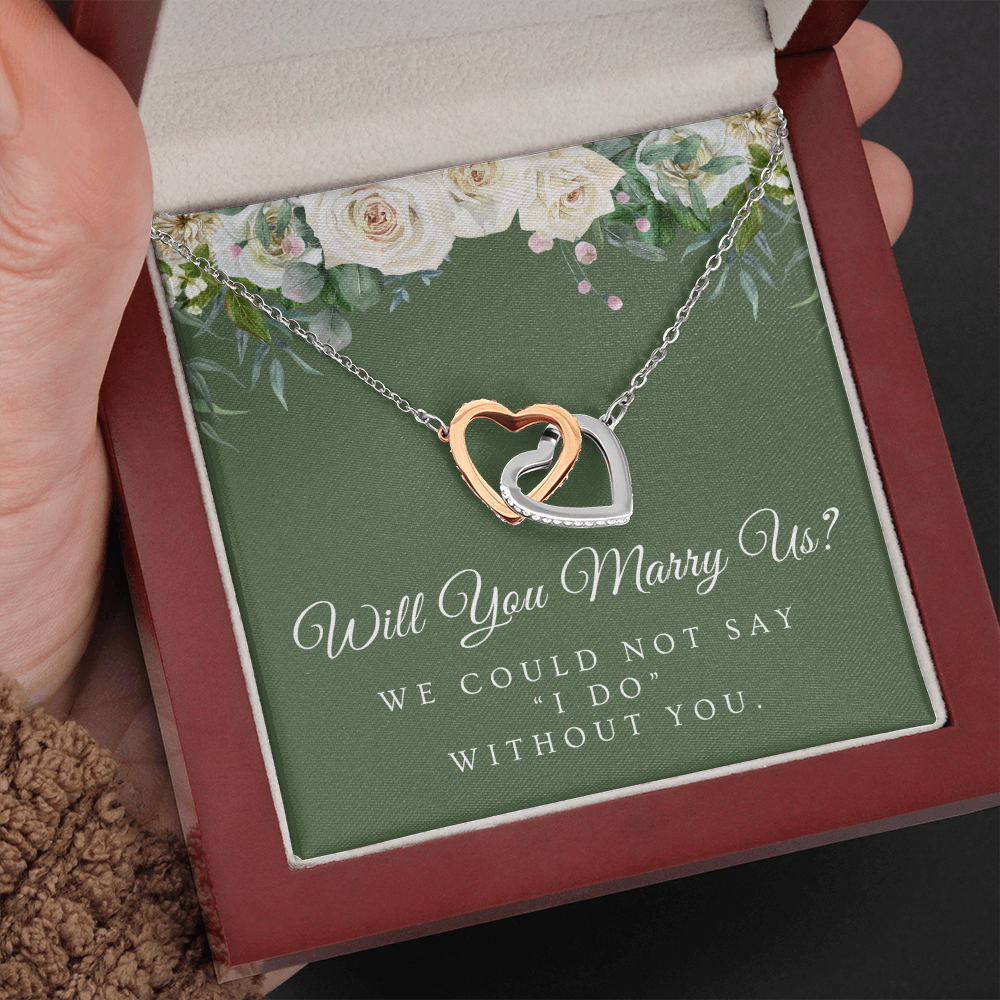 Officiant Proposal Gift | Marry Us Necklace 0589T4