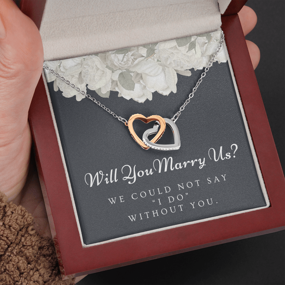 Officiant Proposal Gift | Marry Us Necklace 0589T2