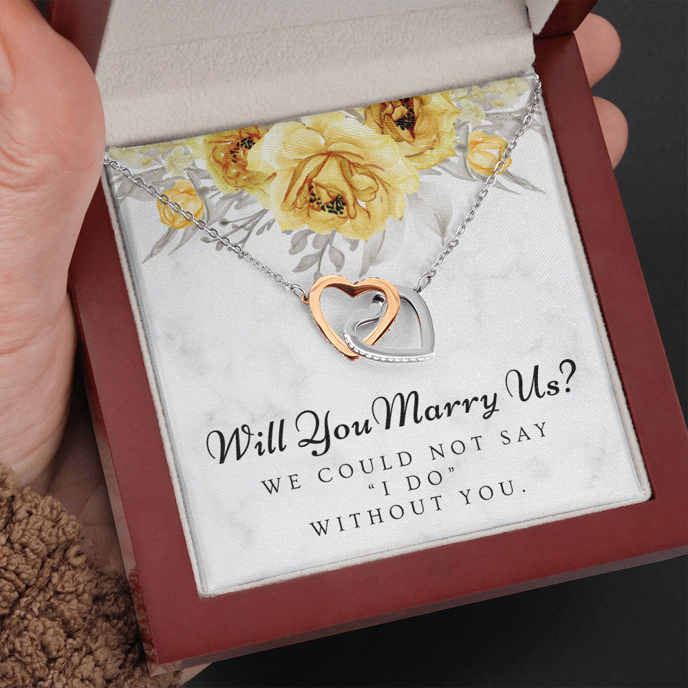 Officiant Proposal Gift | Marry Us Necklace 0589T1