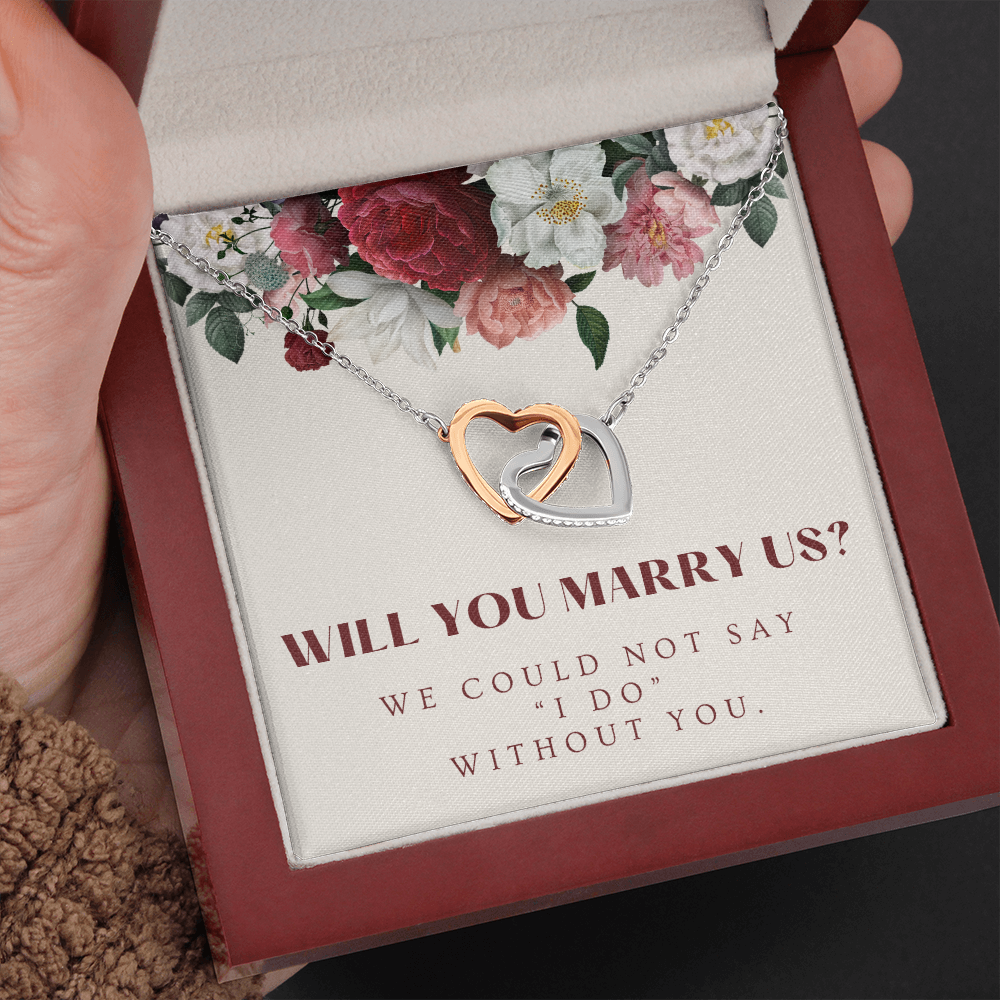 Officiant Proposal Gift | Marry Us Necklace 0589T5