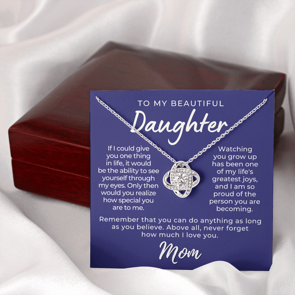 Daughter Gift From Mom | Believe Necklace 0576T10