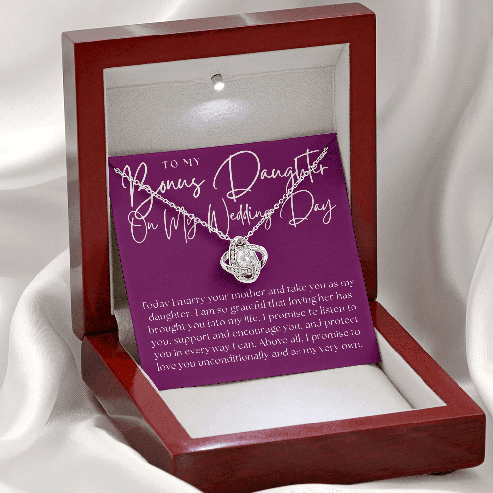 Stepdaughter Wedding Gift  | Promise Necklace 0550T8