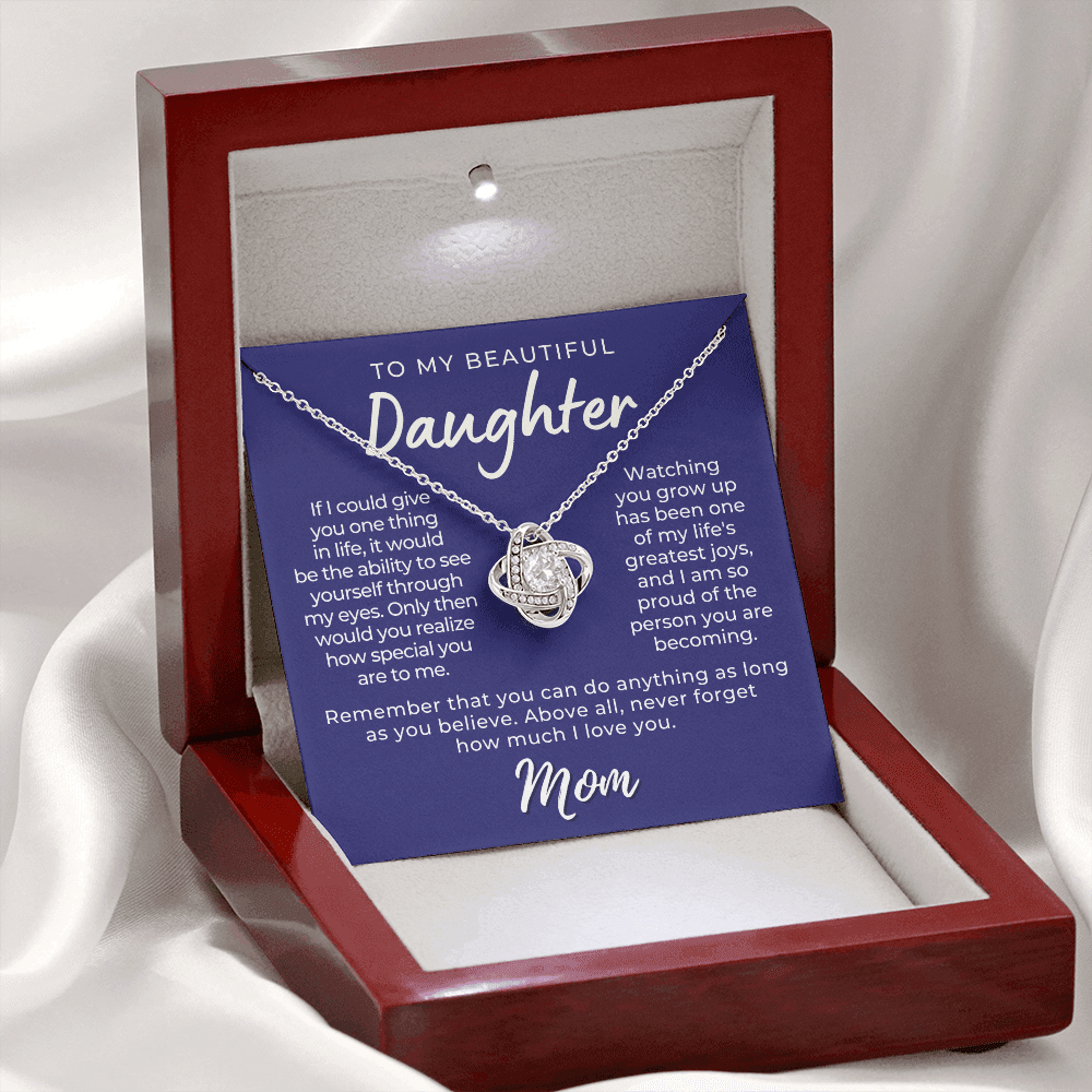 Daughter Gift From Mom | Believe Necklace 0576T10