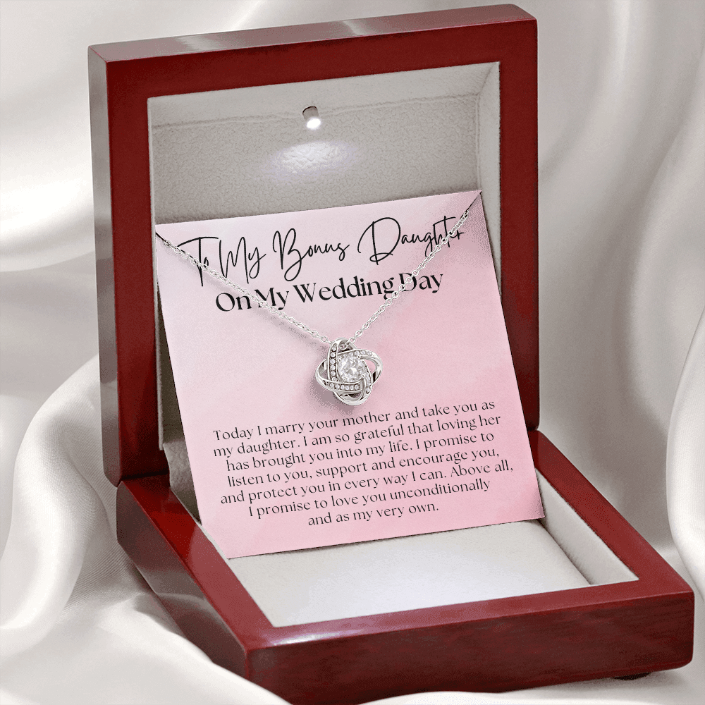 Stepdaughter Wedding Gift  | Promise Necklace 0550T9