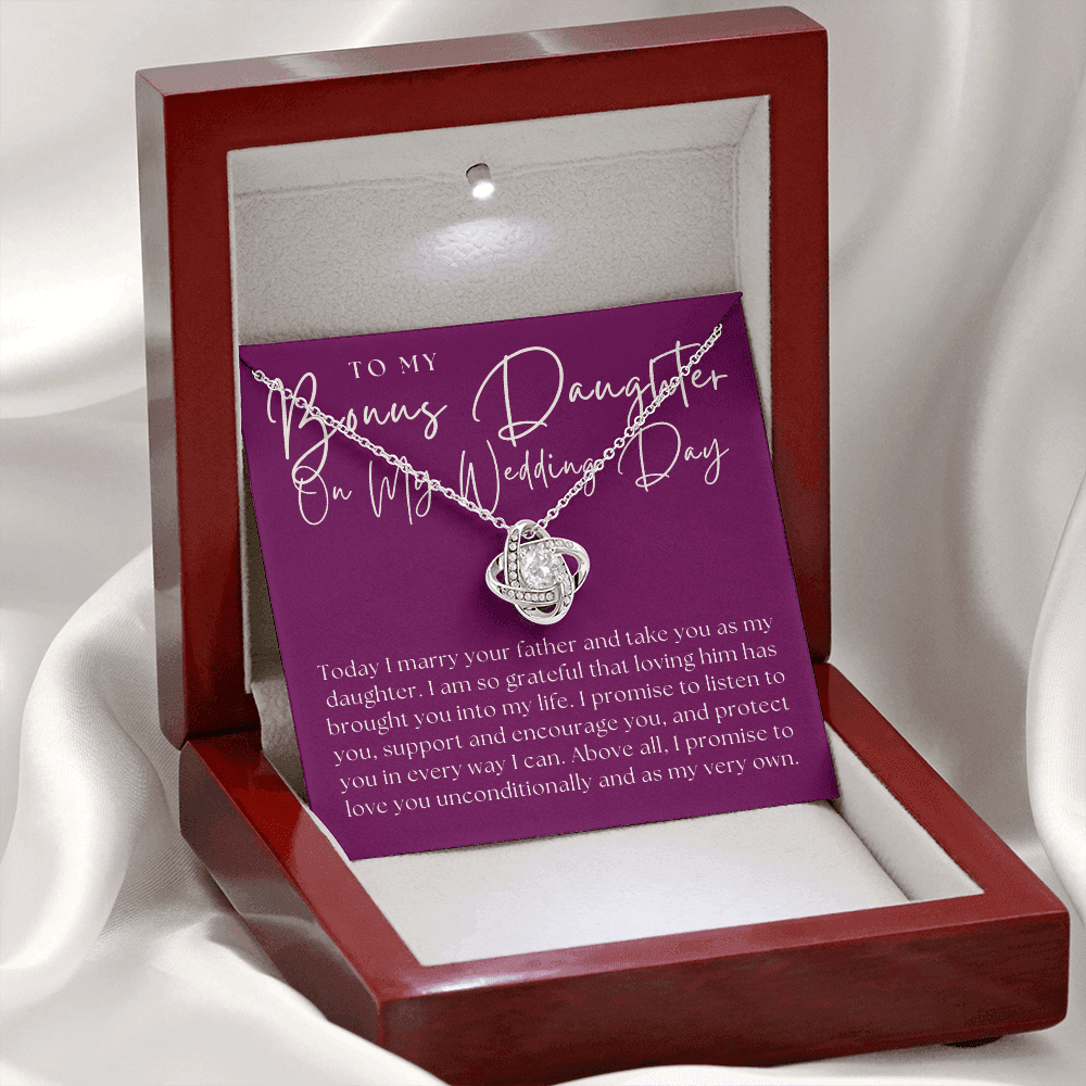 Stepdaughter Wedding Gift | Promise Necklace 0551T8