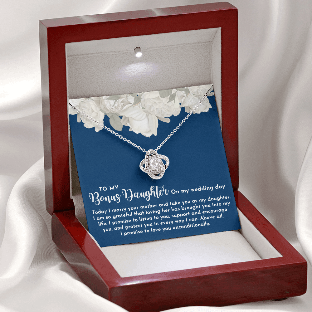 Stepdaughter Wedding Gift | Promise Necklace 0550T4