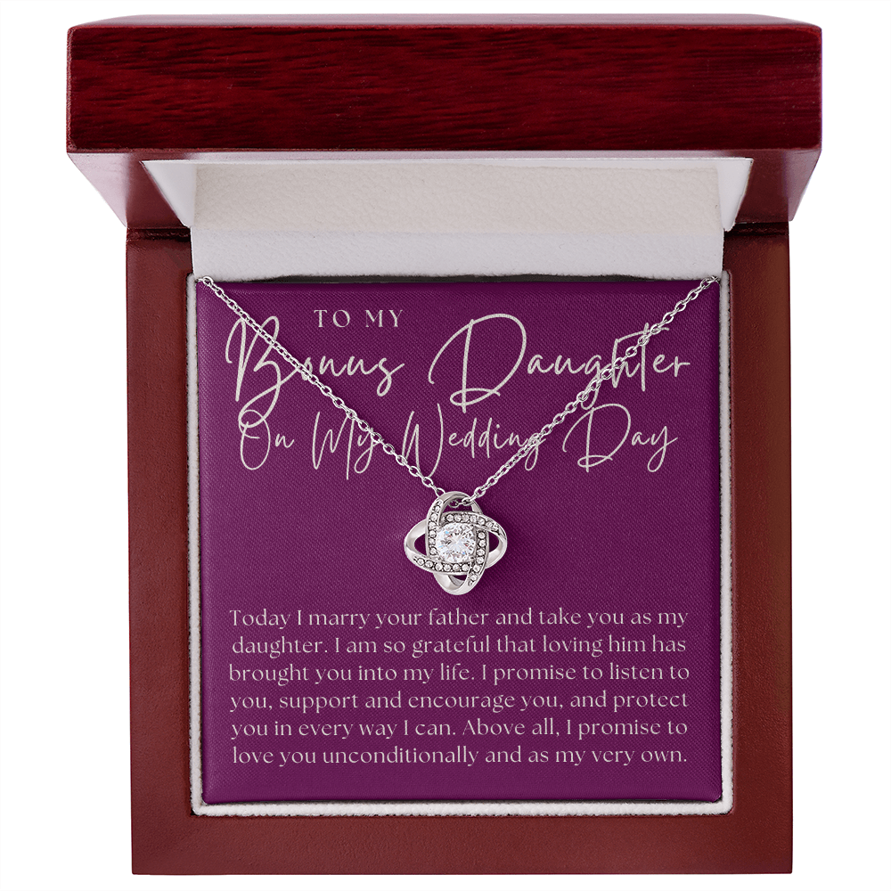 Stepdaughter Wedding Gift | Promise Necklace 0551T8