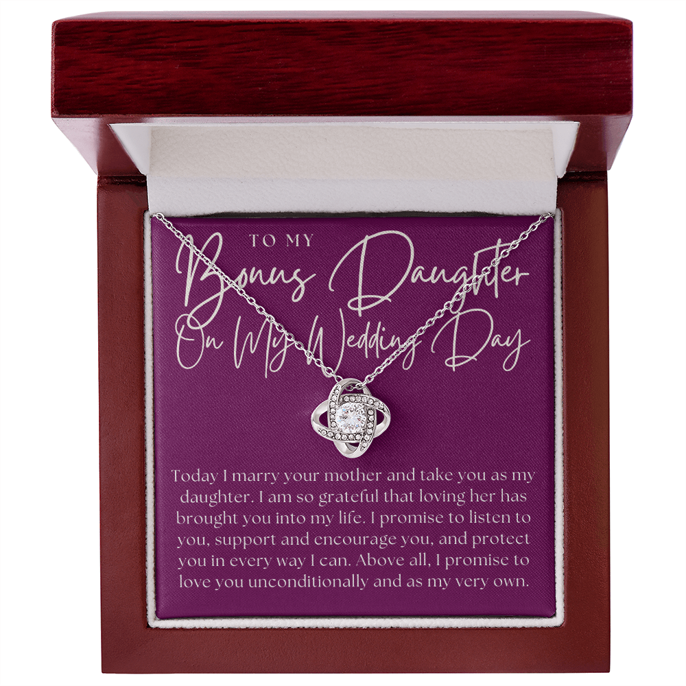 Stepdaughter Wedding Gift  | Promise Necklace 0550T8