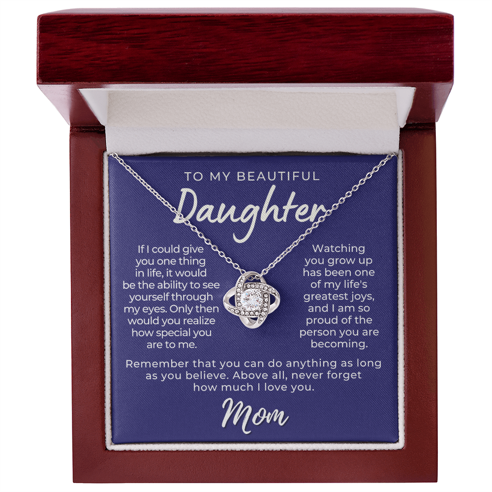 Daughter Gift From Mom | Believe Necklace 0576T10