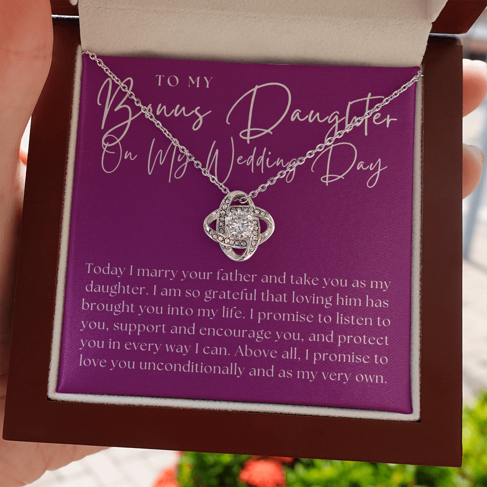 Stepdaughter Wedding Gift | Promise Necklace 0551T8