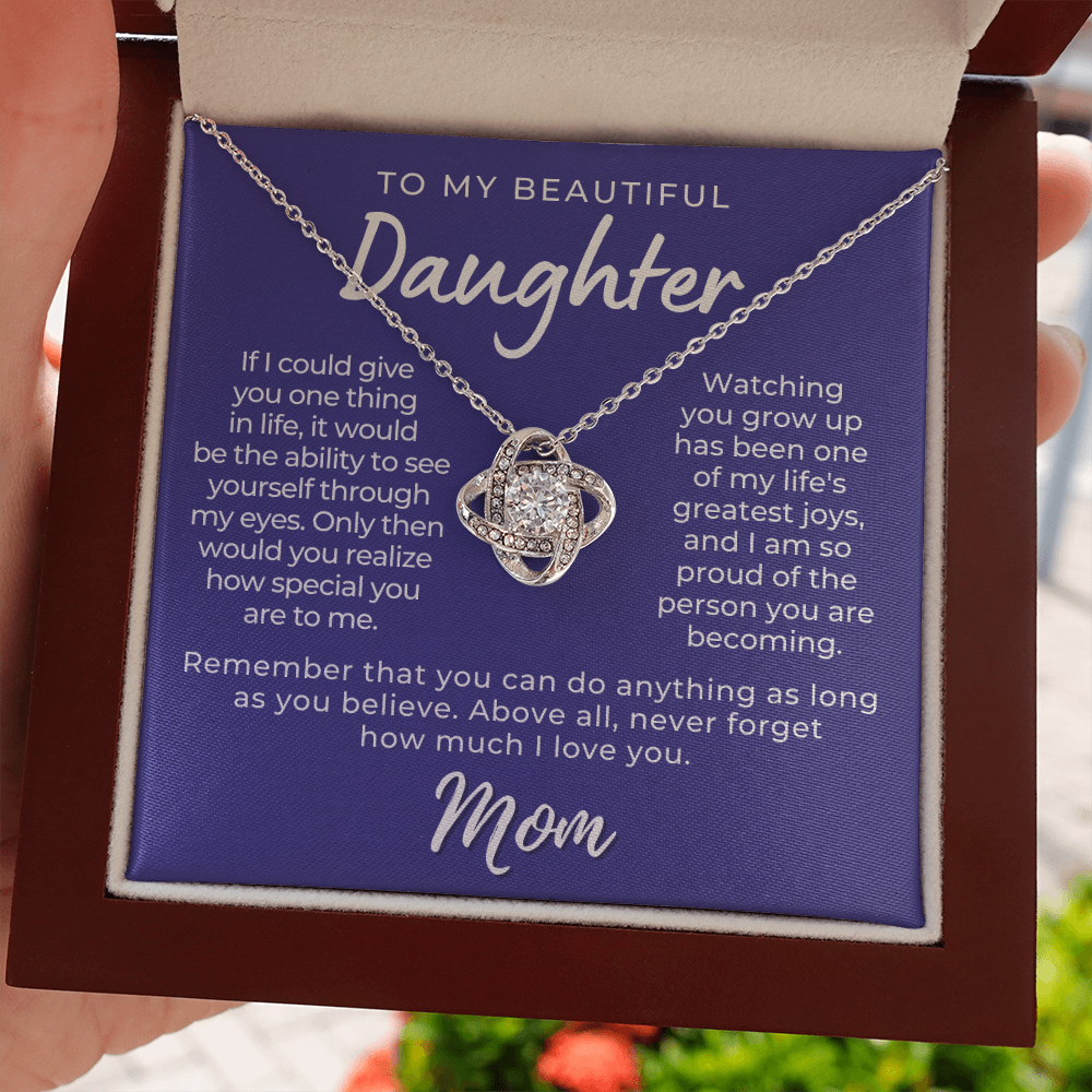 Daughter Gift From Mom | Believe Necklace 0576T10