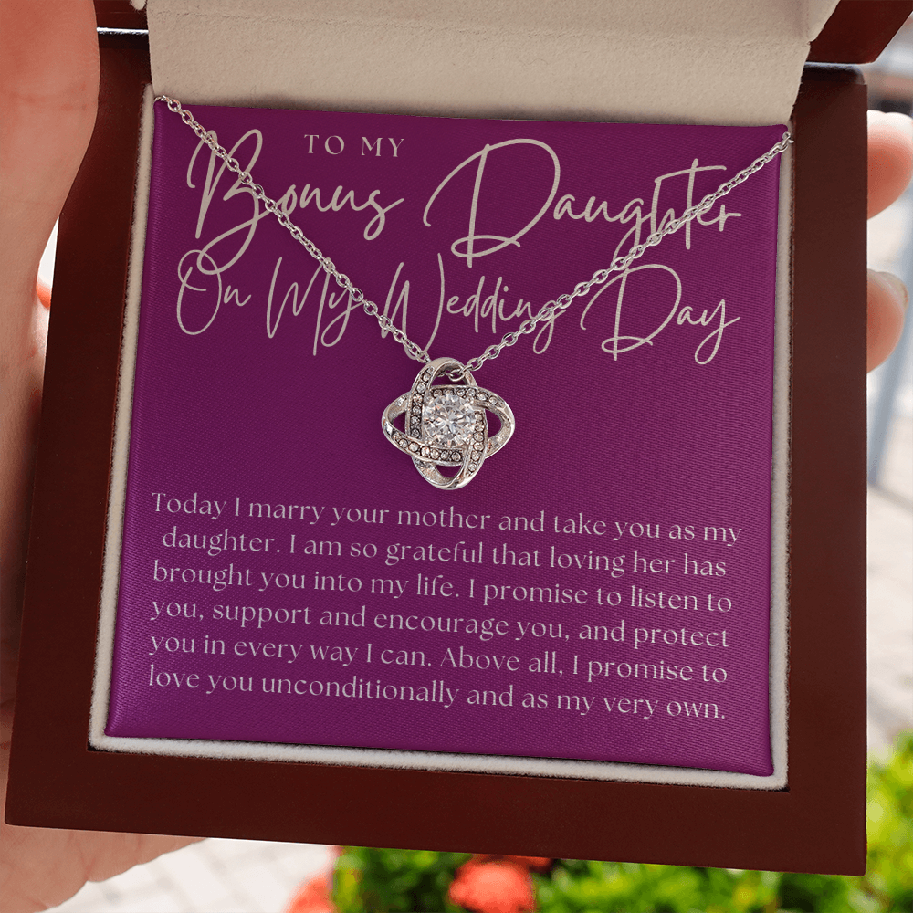 Stepdaughter Wedding Gift  | Promise Necklace 0550T8