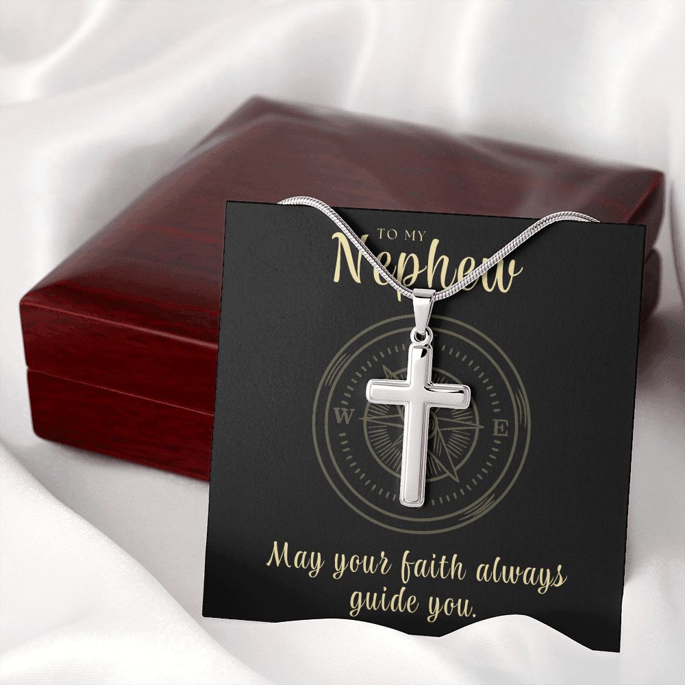 Confirmation Gift For Boy | Faith Cross Necklace 0796SSCN