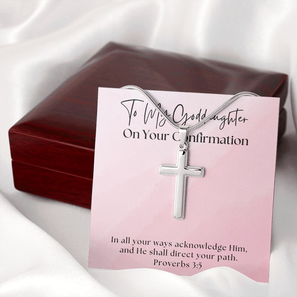 Confirmation Gift For Girl | Your Path Cross Necklace 0818SSCN
