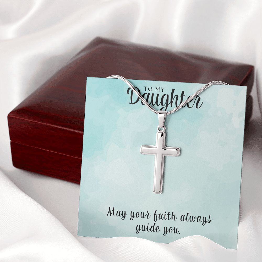 Christian Gift For Her | Daughter Faith Cross Necklace 0809SSCN