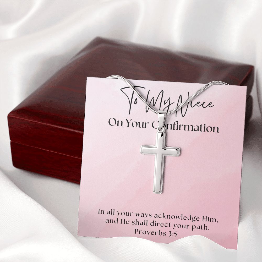 Confirmation Gift For Girl | Your Path Cross Necklace 0819SSCN