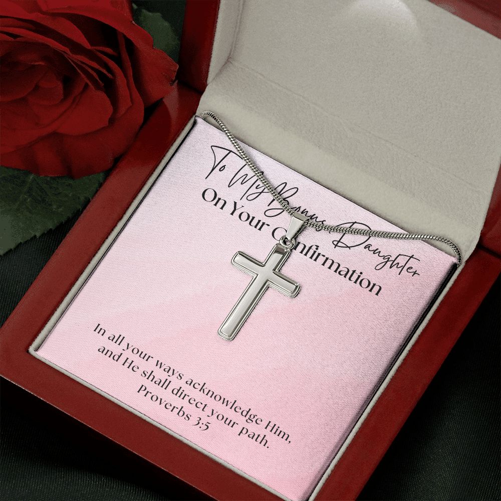 Confirmation Gift For Girl | Your Path Cross Necklace 0816SSCN